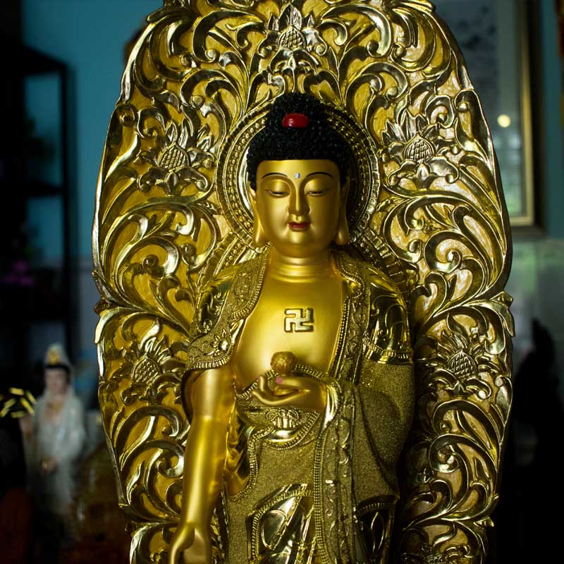 Tượng Phật A Di Đà Mạ Cát