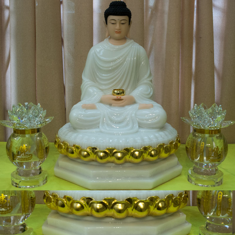 Tượng Phật Thích Ca Mâu Ni Bột Đá
