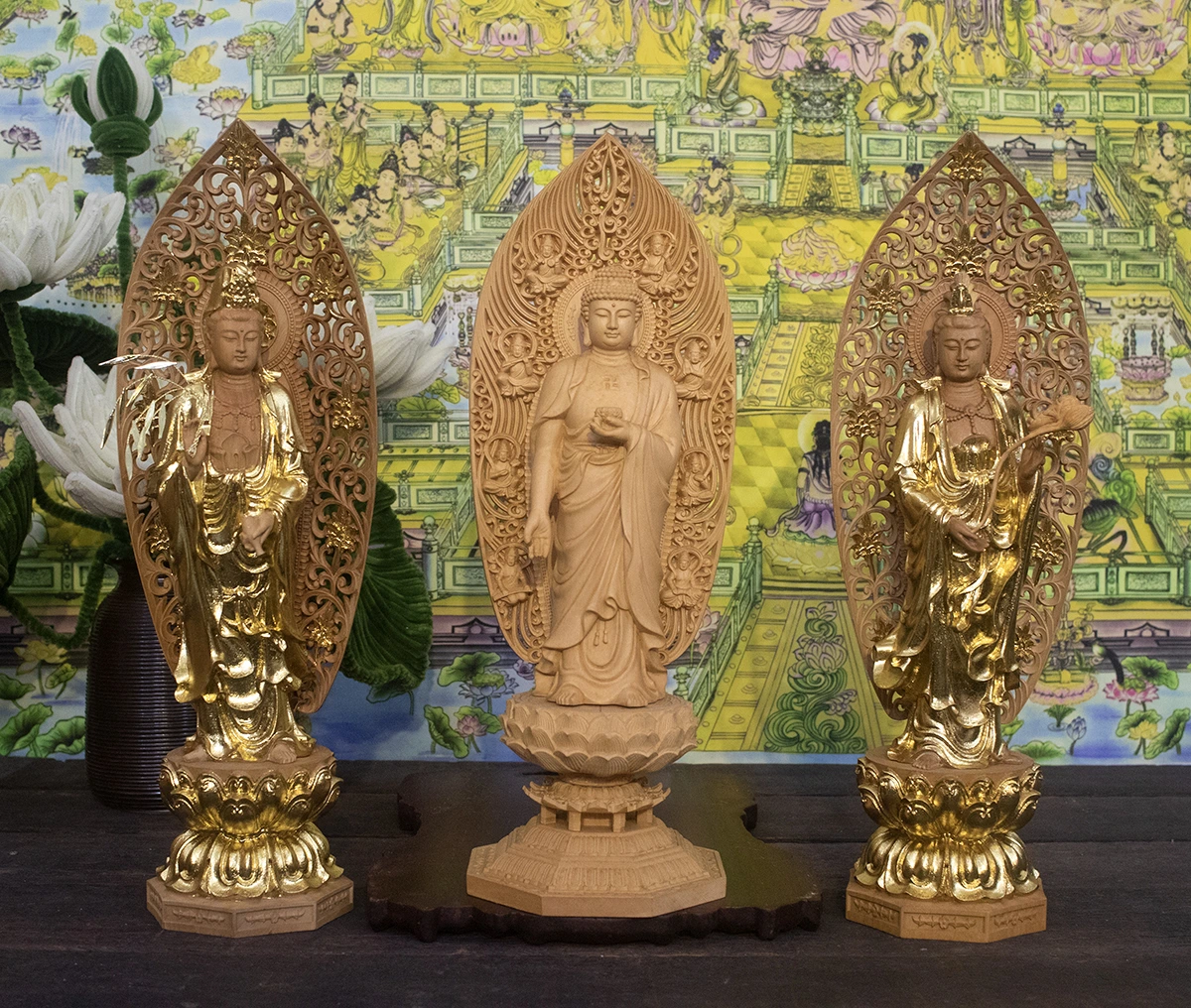 bộ tượng tây phương tam thánh đứng