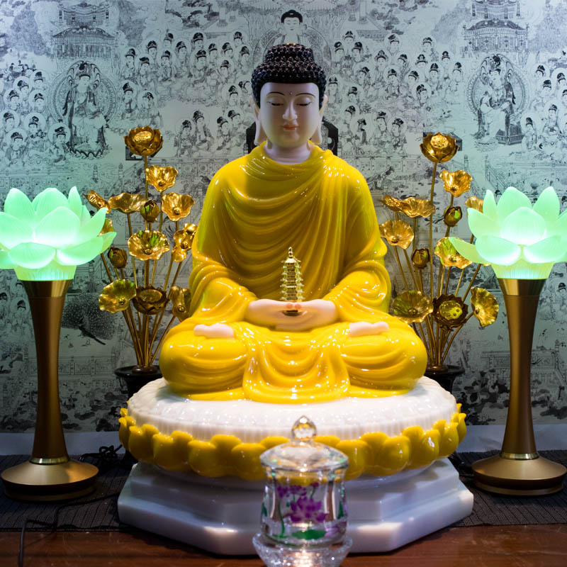Tranh Phật Giáo Dược Sư Lưu Ly Quang Vương Phật 2106  Các loại tranh khác