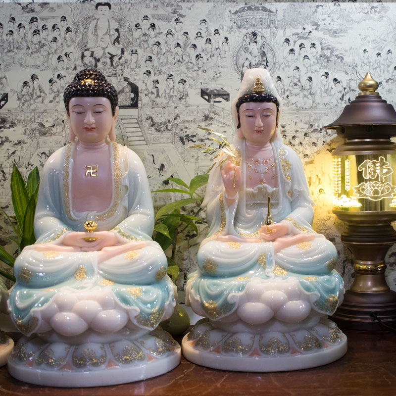 Tượng Phật Tây Phương Tam Thánh Ngồi