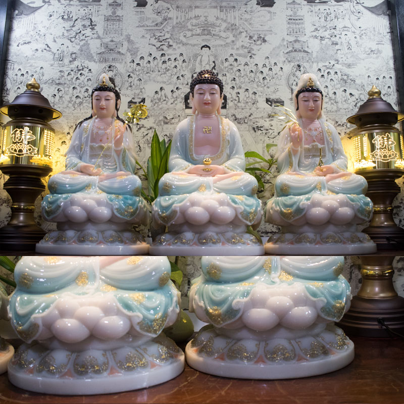 Tượng Phật Tây Phương Tam Thánh Ngồi