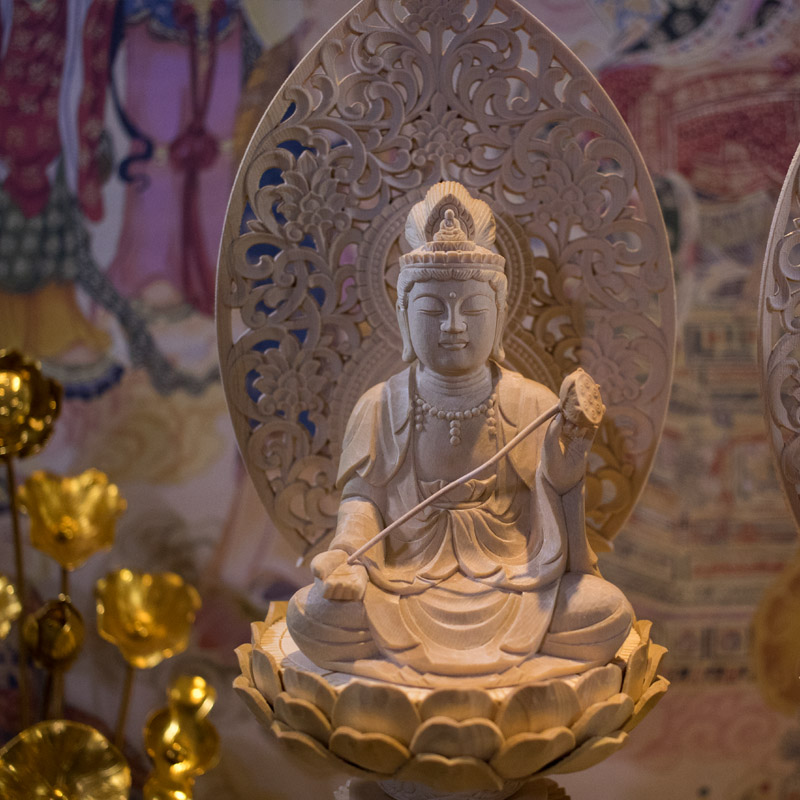 Tượng Phật A Di Đà tam tôn