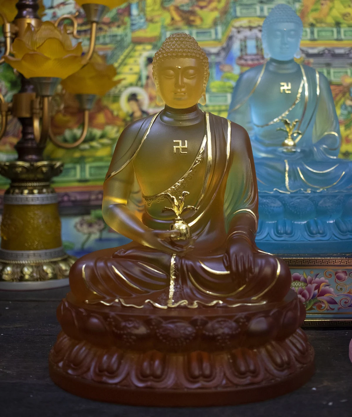 Tượng Phật Dược Sư 7 thế tay lưu ly