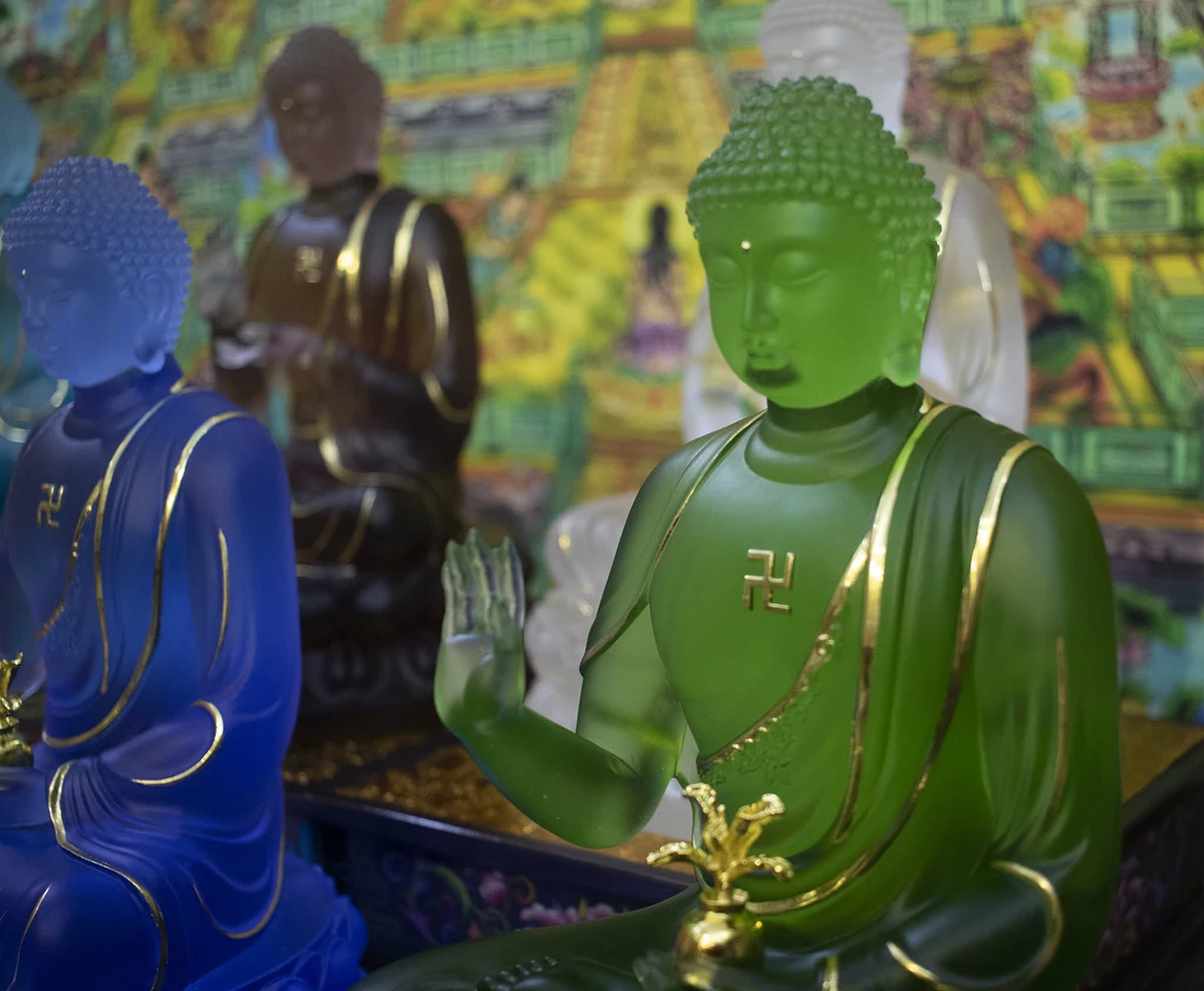 bộ tượng Phật Dược Sư 7 thế tay