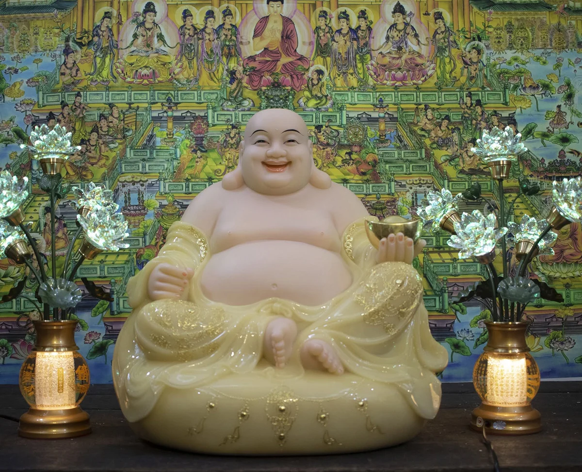 Tượng Phật Di Lặc Bột Đá