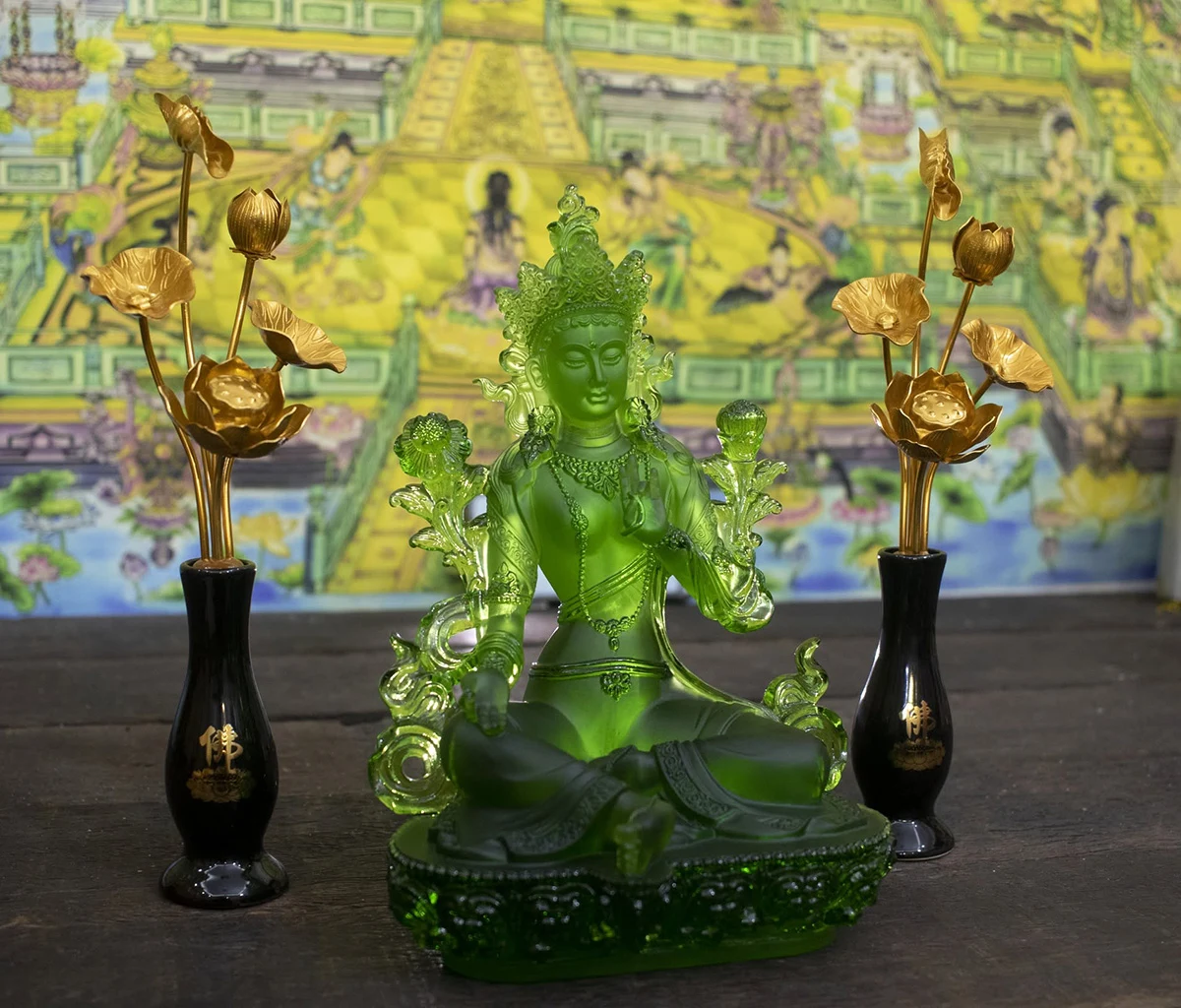 Tượng Lục Độ Phật Mẫu Tara bằng lưu ly