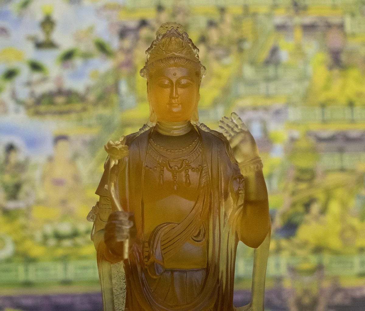 tôn tượng nguyệt quang bằng lưu ly