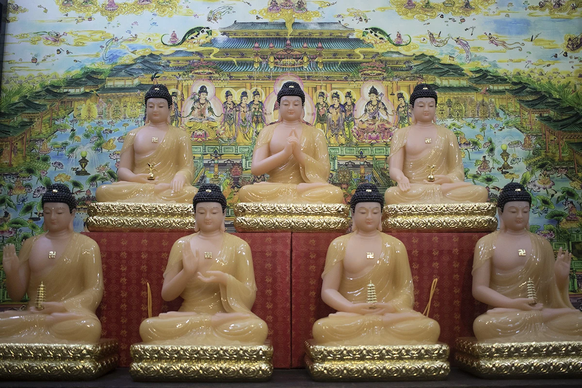 bộ tượng phật dược sư 7 thế tay