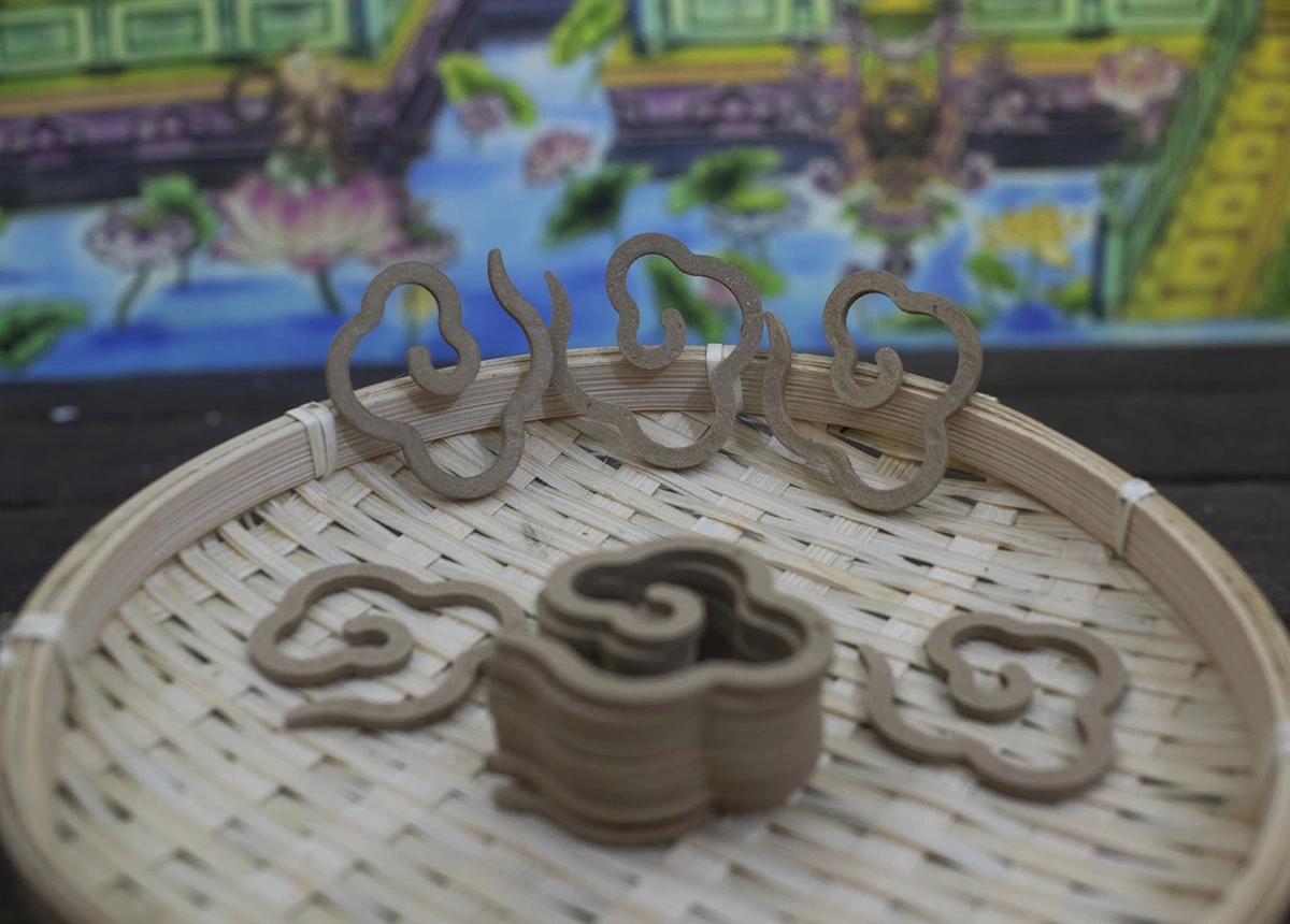 Nhang trầm dạng vòng vân mây