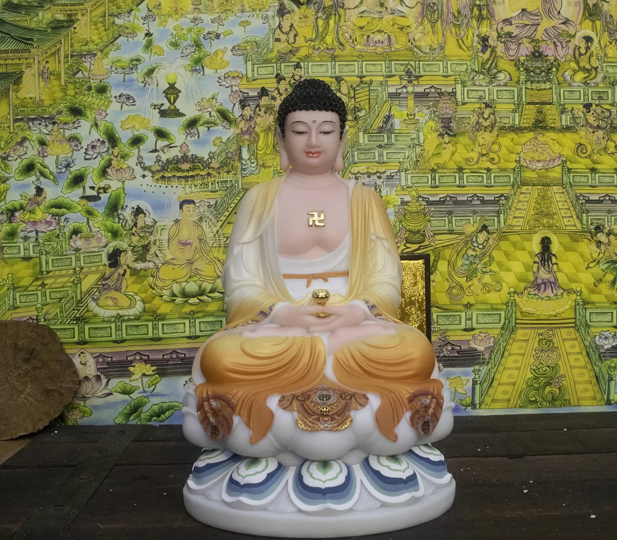 tượng Phật A Di Đà bột đá đẹp