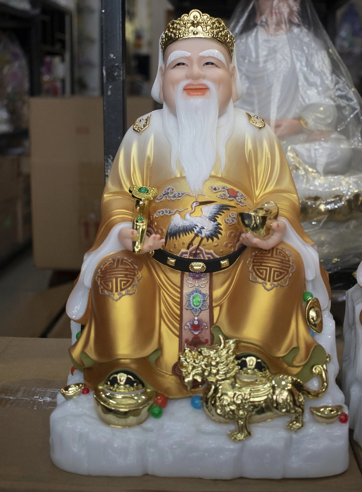 Tượng Thần Tài tạo hình trang nghiêm