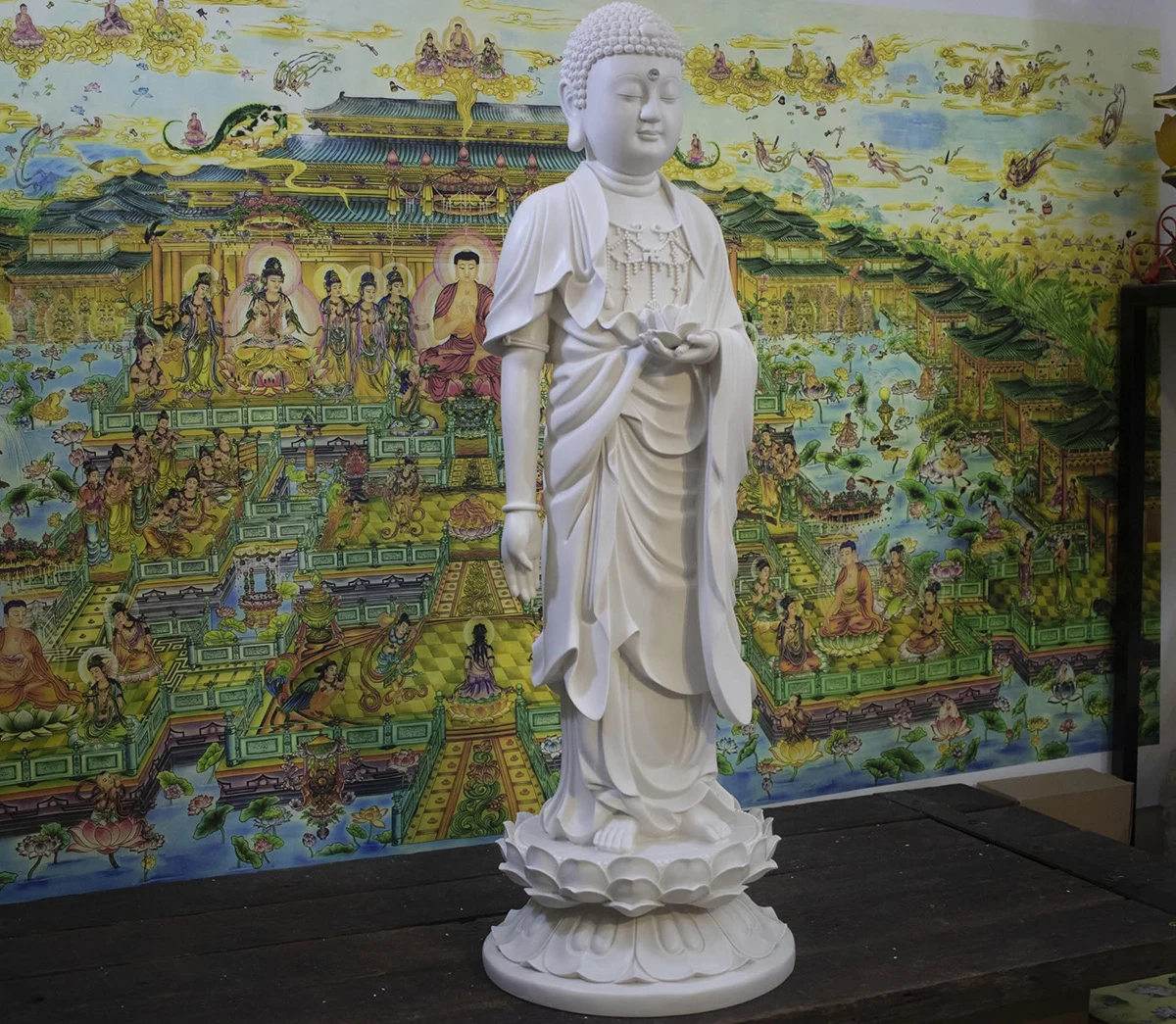 Tượng Phật A Di Đà Tịnh Tông đứng