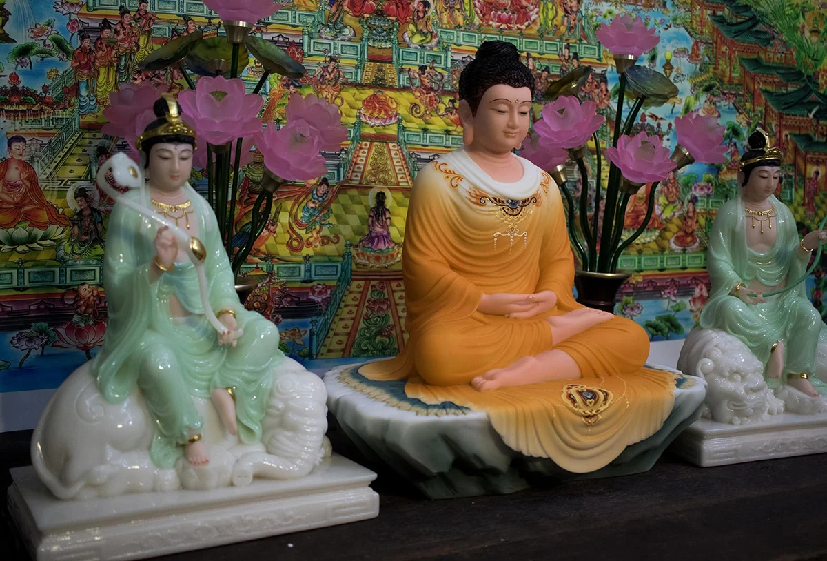 tượng phật hoa nghiêm tam thánh