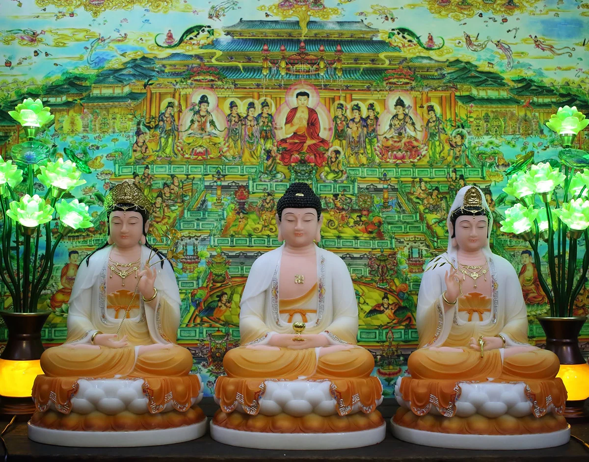 Bộ tượng Tây Phương Tam Thánh