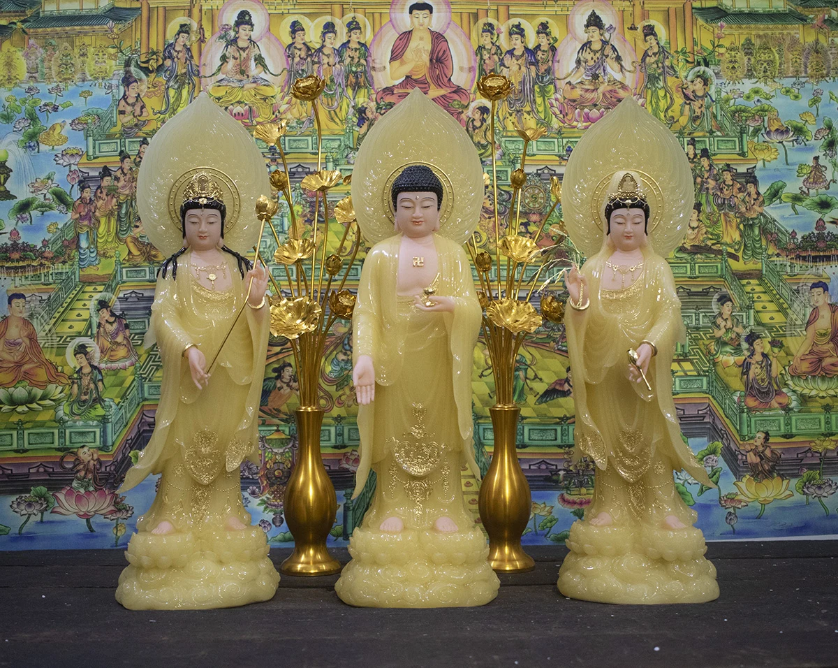 tượng tây phương tam thánh đứng